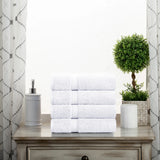 Egyptian Cotton Hand Towels 4-Piece Plush Set by Madison