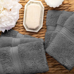 Superior Madison Egyptian Cotton Plush Face Towel Washcloth Set of 6 - Egyptian Cotton Face Towel by Superior Brand