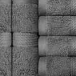 Superior Madison Egyptian Cotton Plush Face Towel Washcloth Set of 6 - Egyptian Cotton Face Towel by Superior Brand