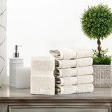 Egyptian Cotton Face Towel Set of 6 by Madison