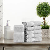 Egyptian Cotton Face Towel Set of 6 by Madison