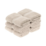 Egyptian Cotton Face Towel Set of 6 by Madison