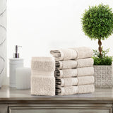 Egyptian Cotton Face Towel Set of 6 by Madison