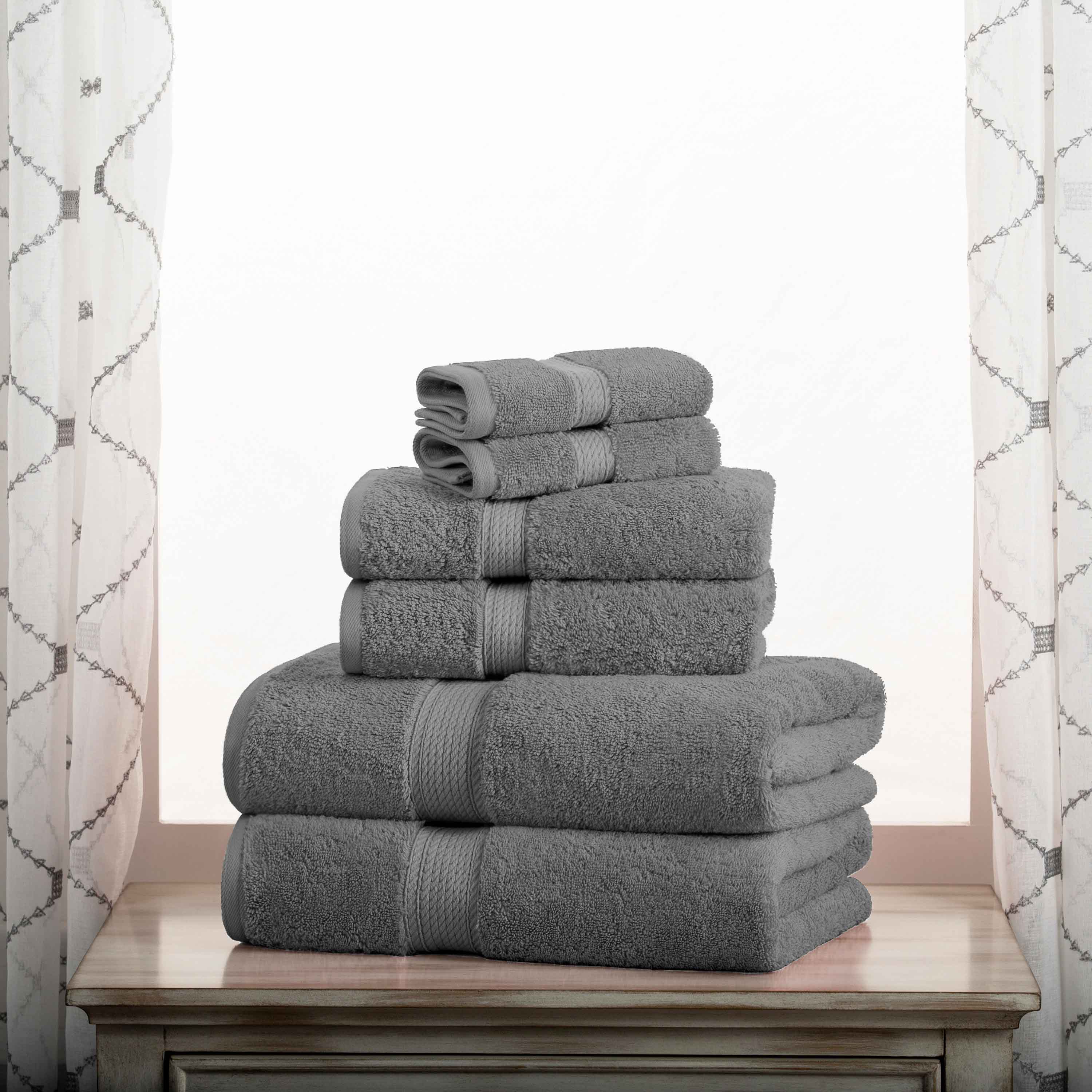 Madison Egyptian Cotton Plush Heavyweight 6 Piece Towel Set