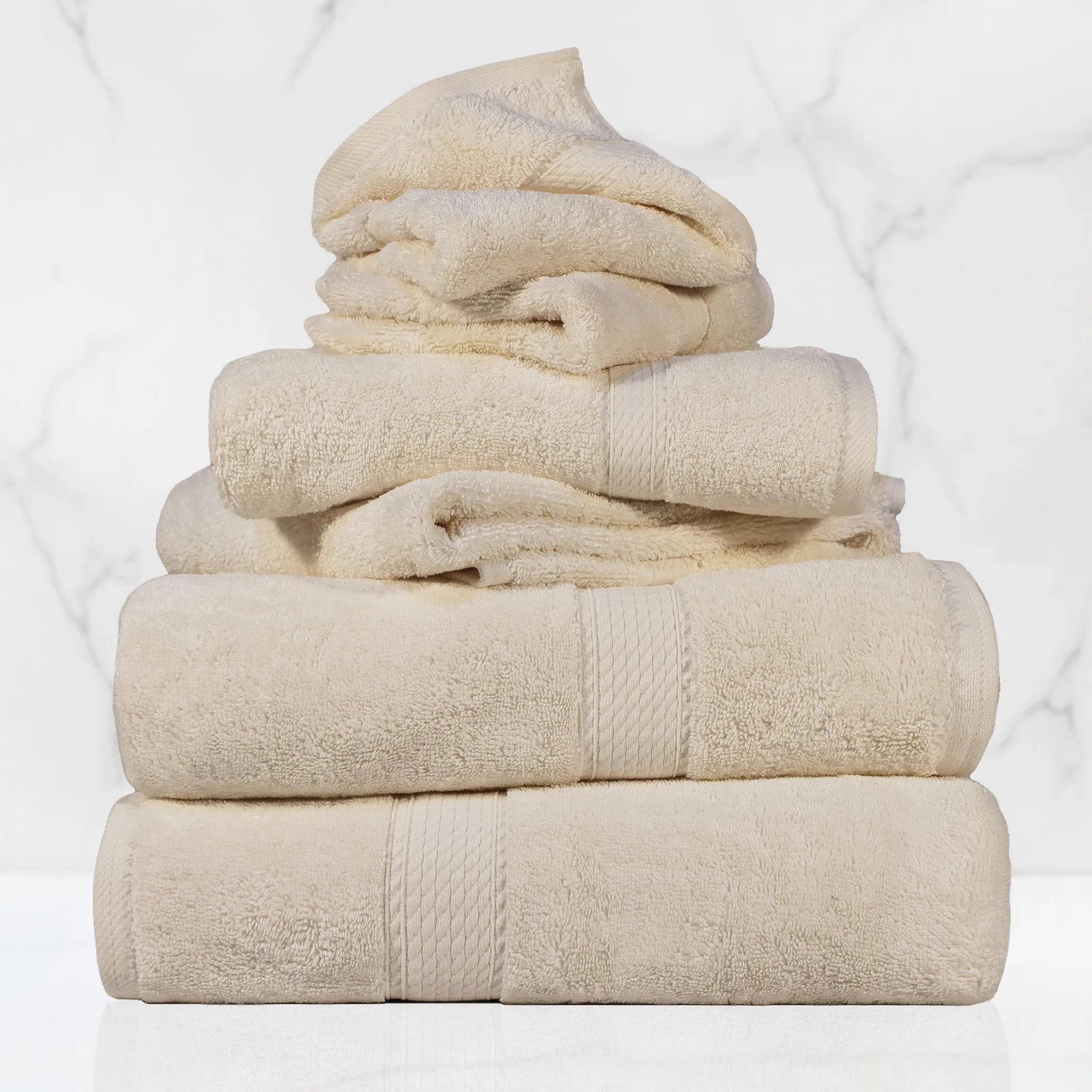 Madison Egyptian Cotton Plush Heavyweight 6 Piece Towel Set