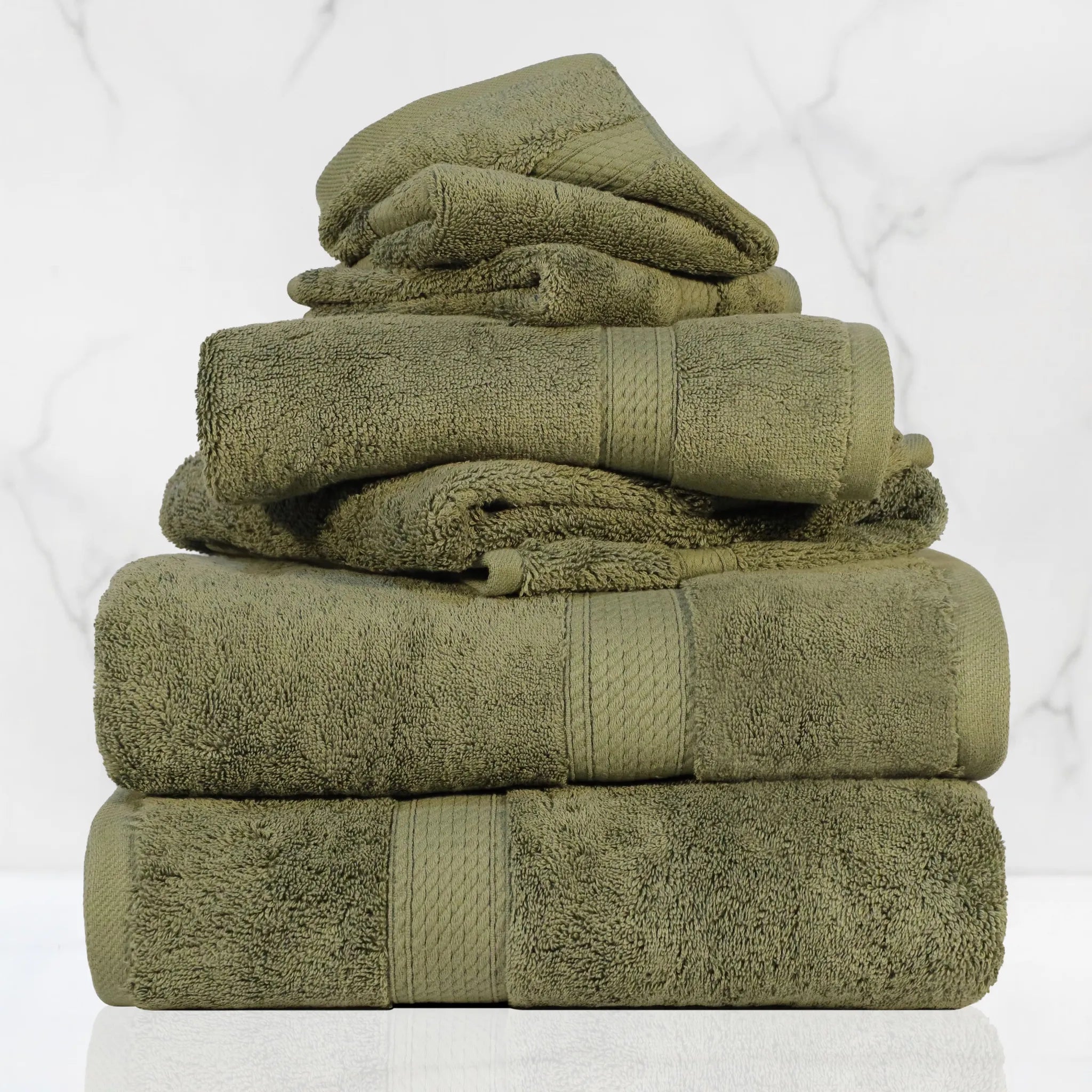 Madison Egyptian Cotton Plush Heavyweight 6 Piece Towel Set