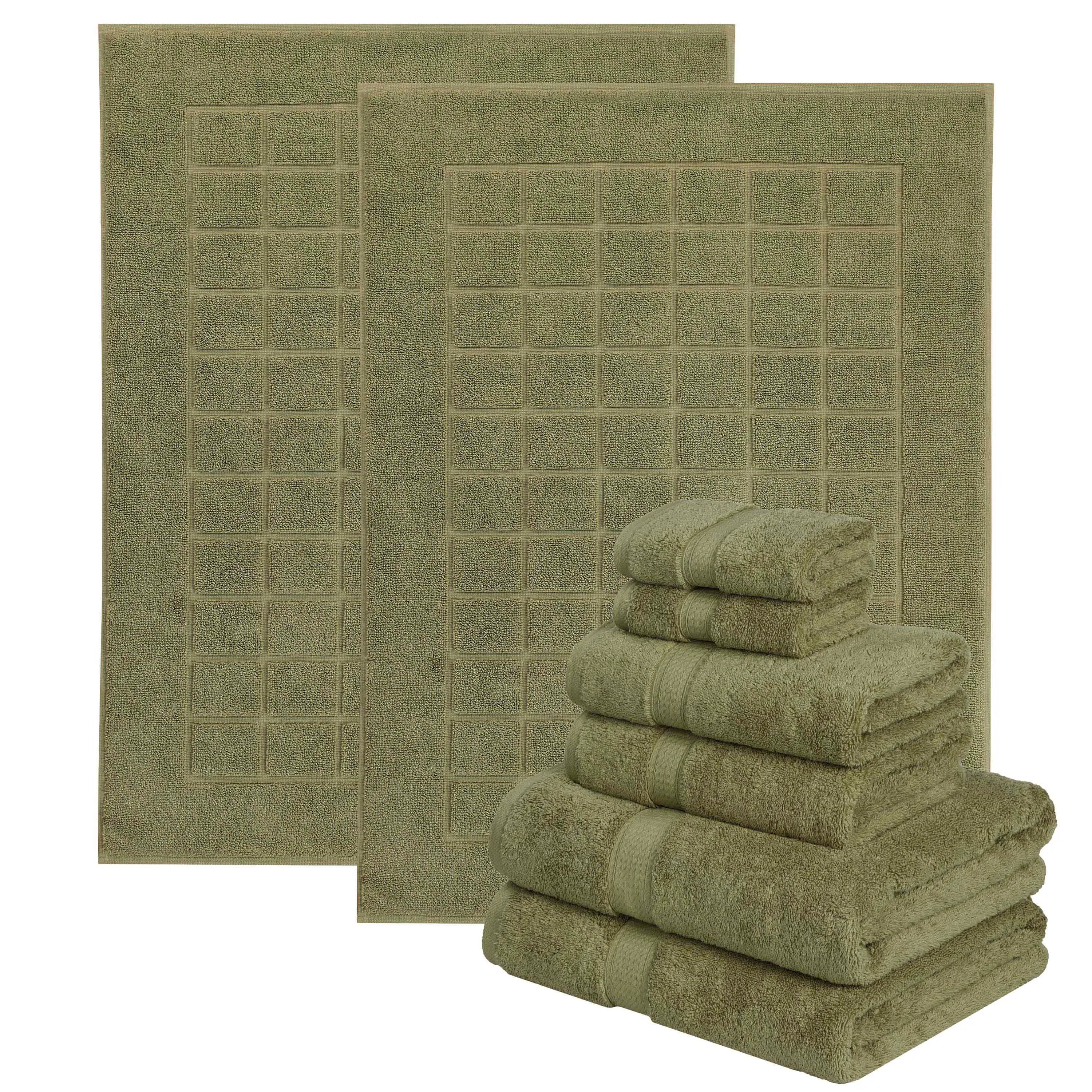 8-Piece Signature Plush Bath Bundle - Move-in Bundle by Superior Brand