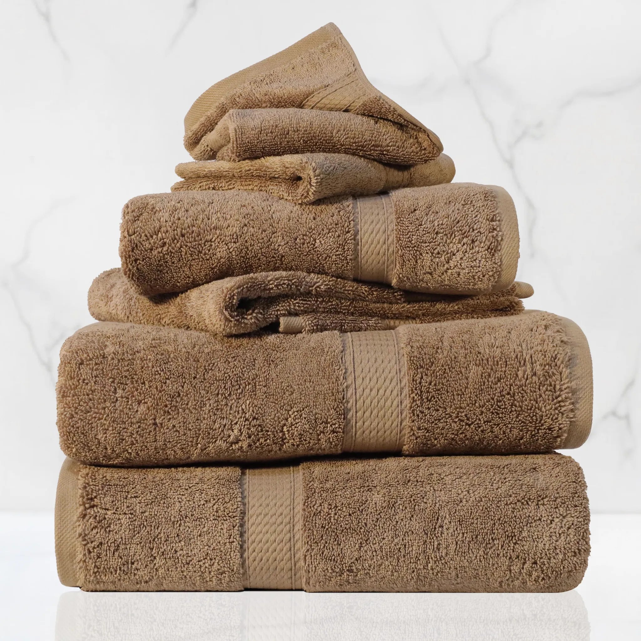 Madison Egyptian Cotton Plush Heavyweight 6 Piece Towel Set
