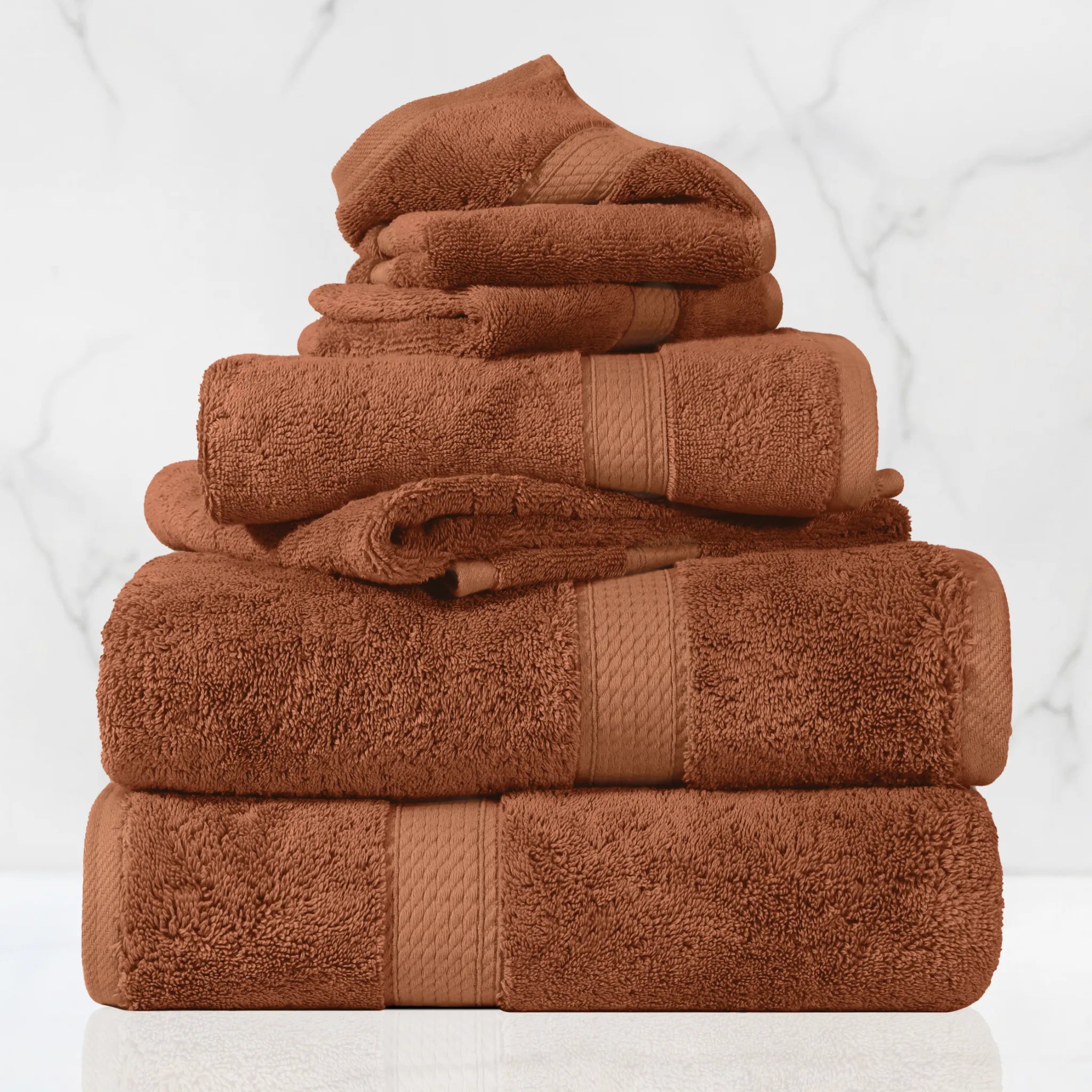 Egyptian Cotton 6-piece towel set – Plush & Heavyweight