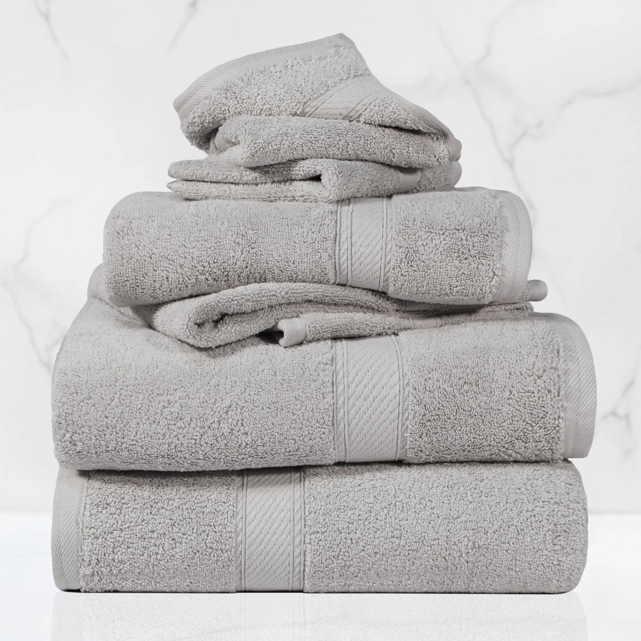 Madison Egyptian Cotton Plush Heavyweight 6 Piece Towel Set