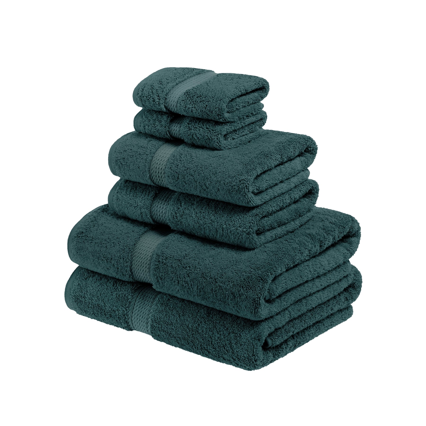 Pinzon Blended Egyptian Cotton 6-Piece Towel Set, Grey 
