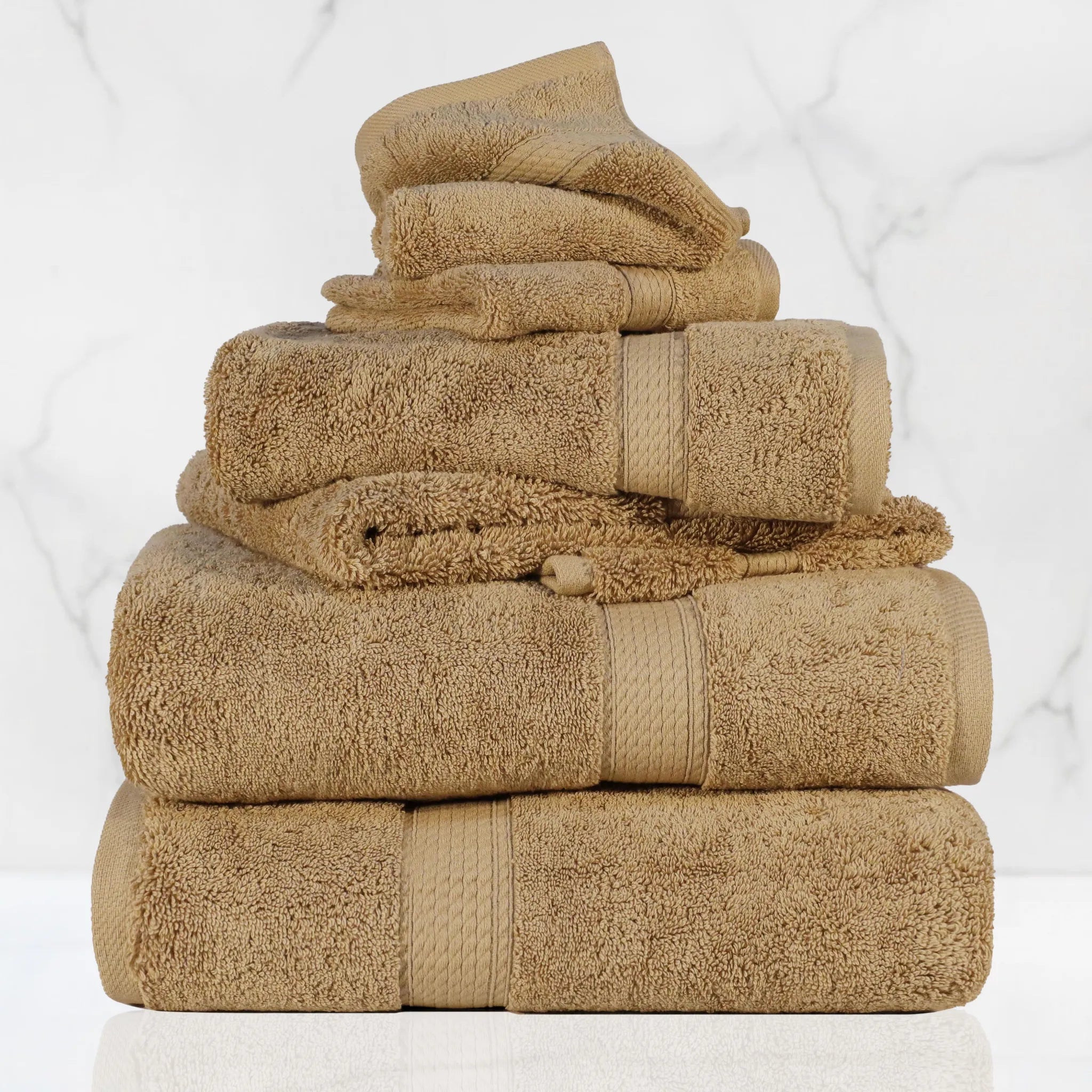 Madison Egyptian Cotton Plush Heavyweight 6 Piece Towel Set