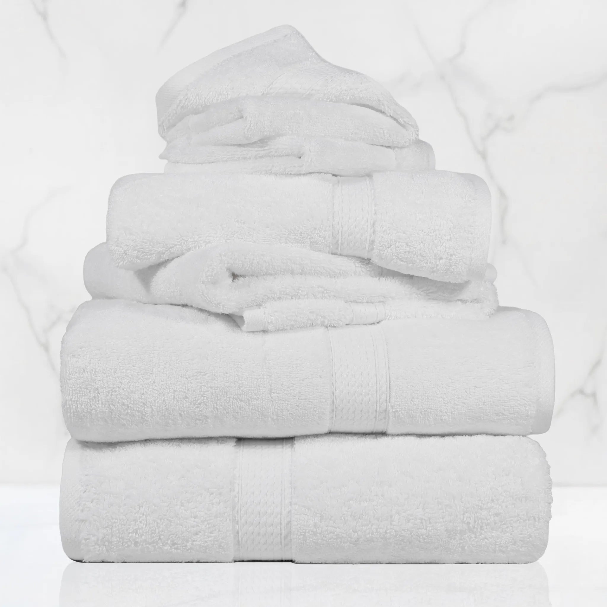 Madison Egyptian Cotton Plush Heavyweight 6 Piece Towel Set