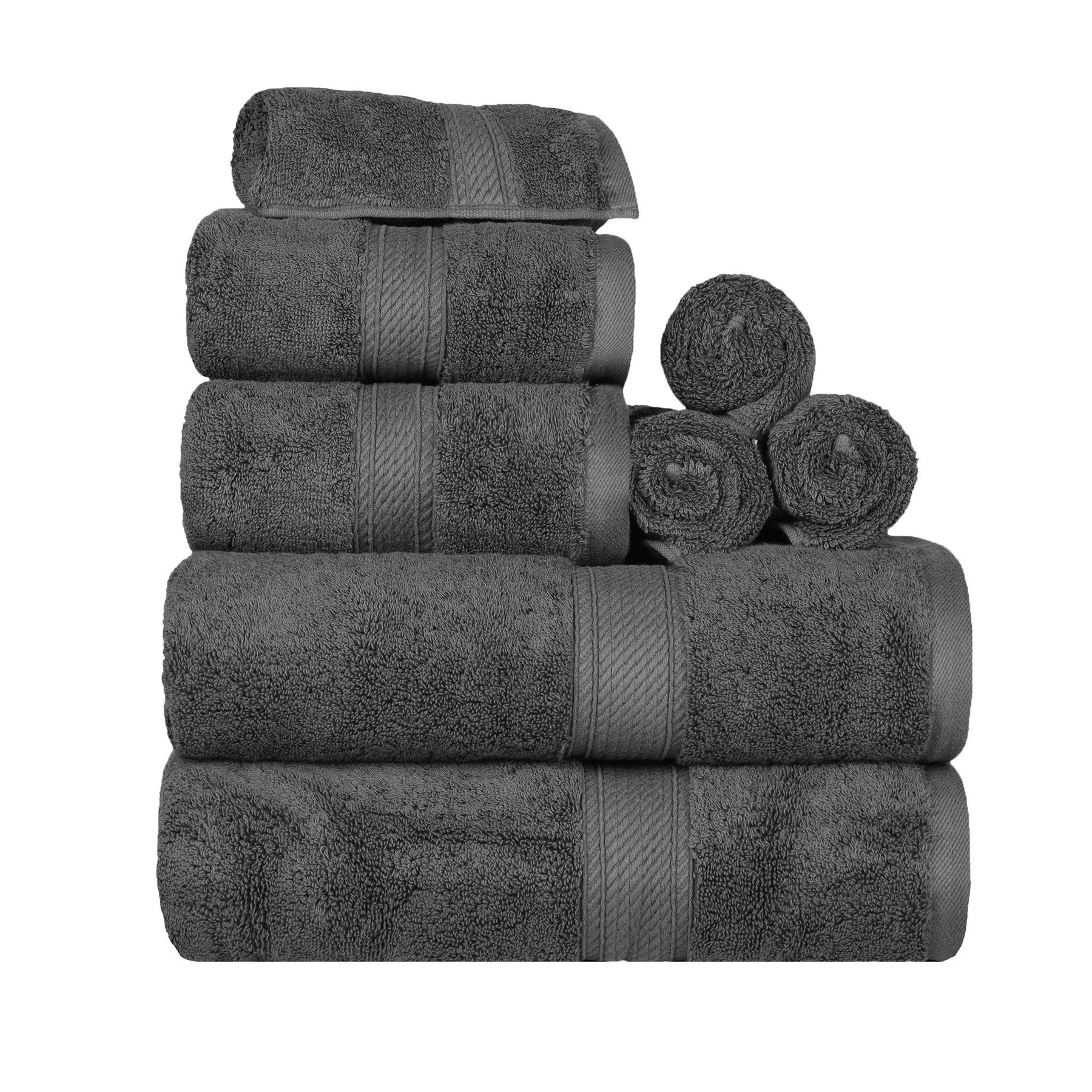 Ultra-Plush Towel Set, graphite