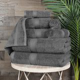 Madison Egyptian Cotton Plush Heavyweight 8 Piece Towel Set - Egyptian Cotton Towel Set by Superior Brand