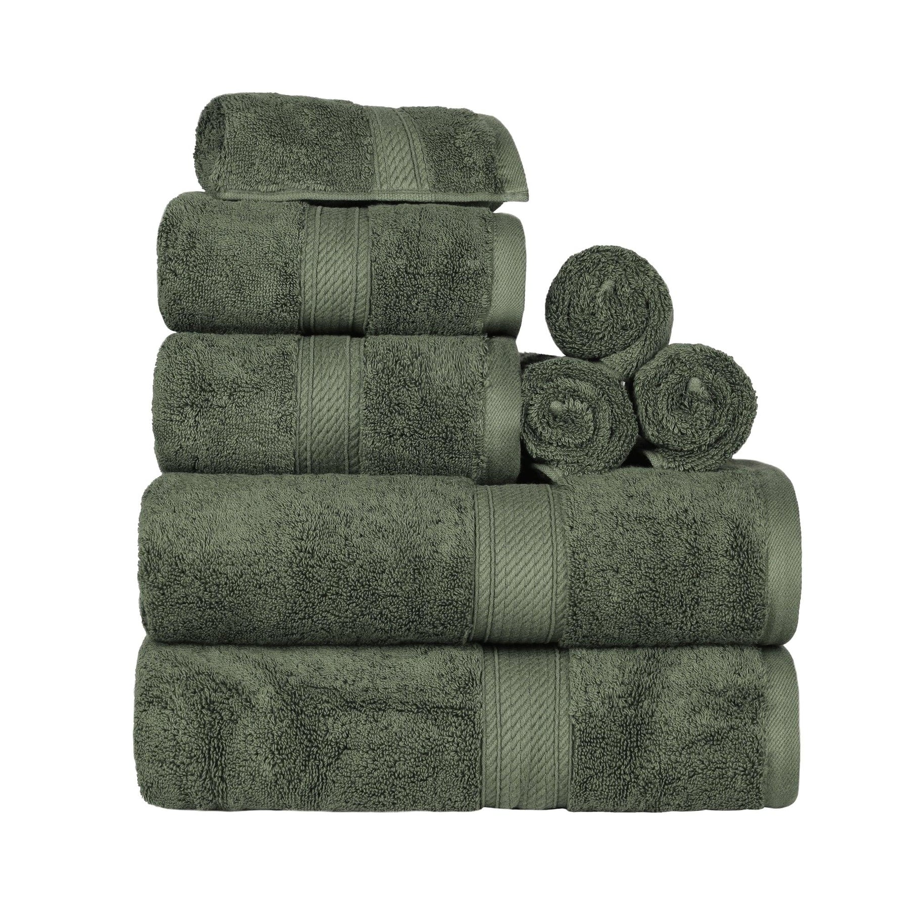 Egyptian Cotton Heavyweight 8 Piece Towel Set
