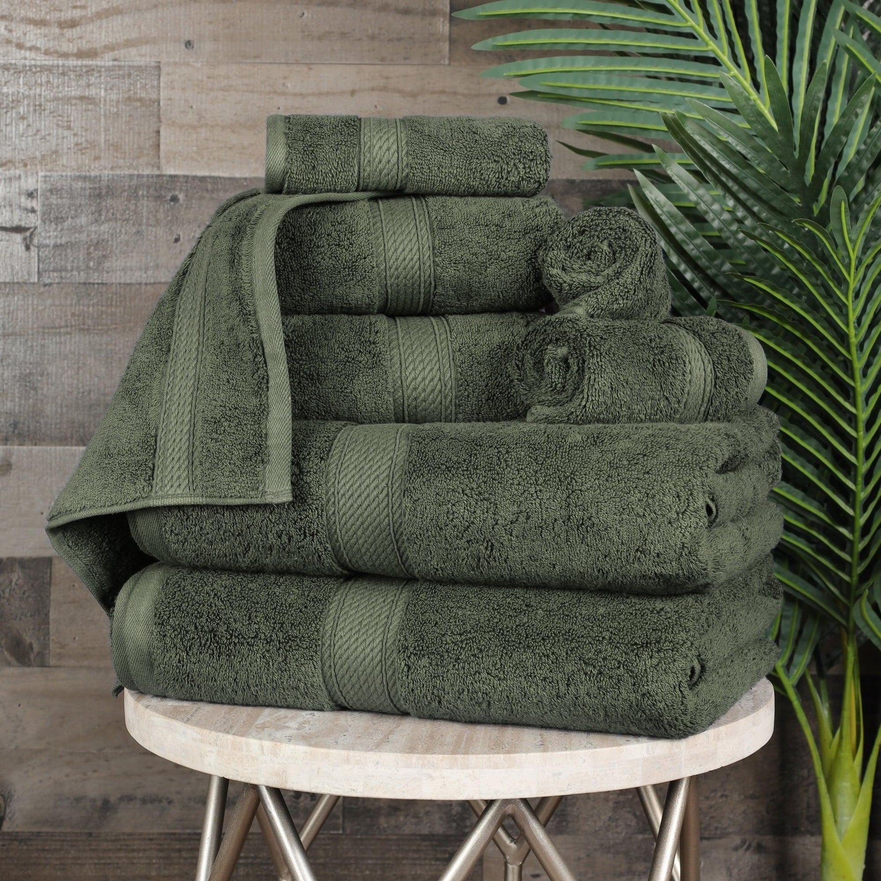 Egyptian Cotton Heavyweight 8 Piece Towel Set