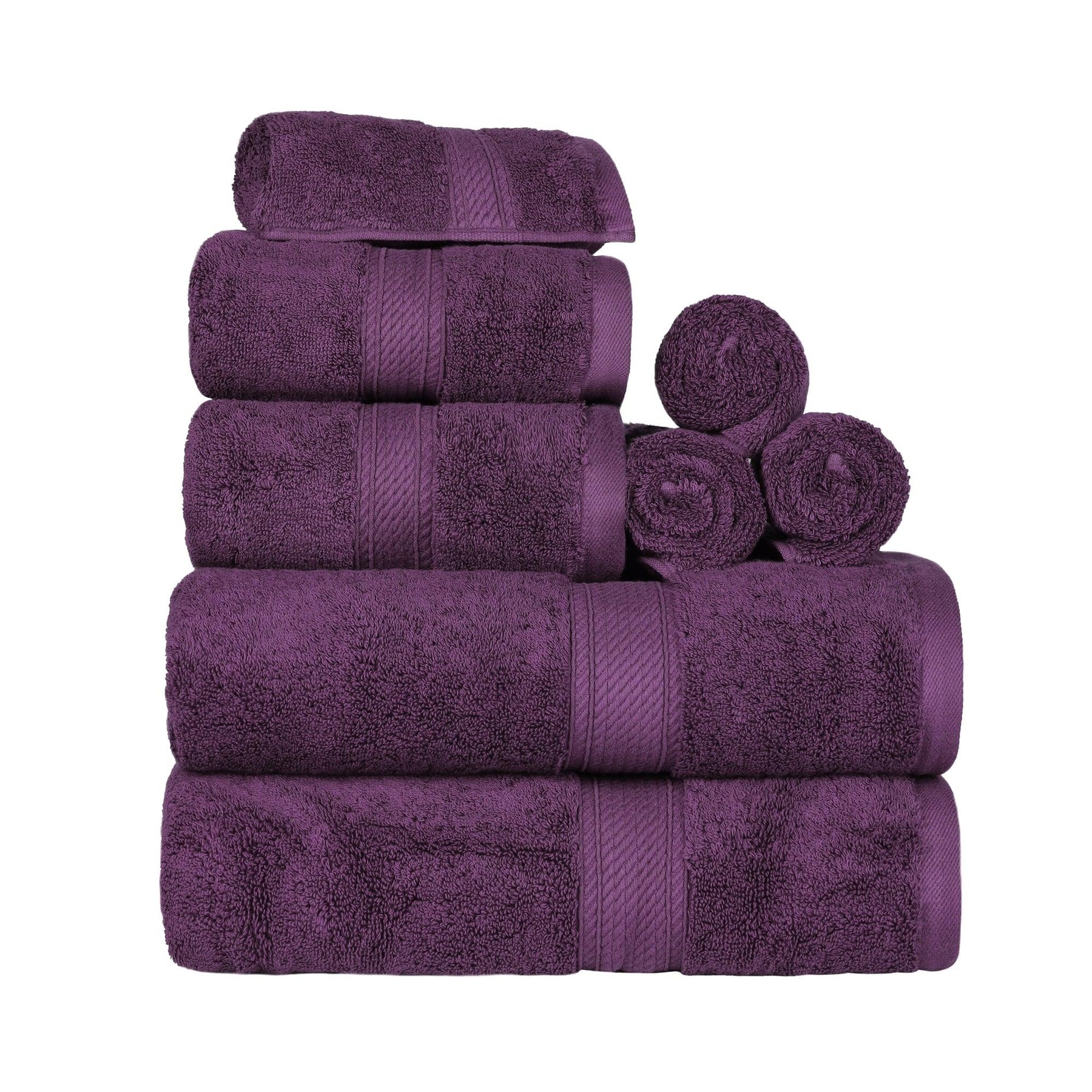 Egyptian Cotton Heavyweight 8 Piece Towel Set