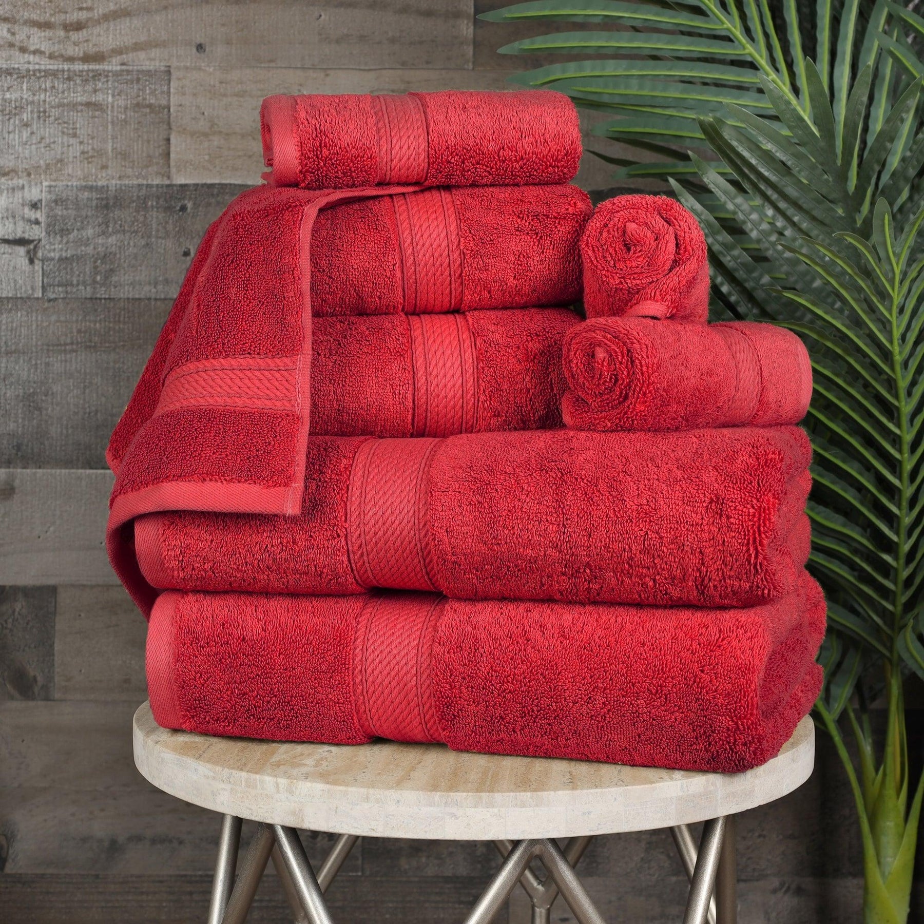 Egyptian Cotton Heavyweight 8 Piece Towel Set