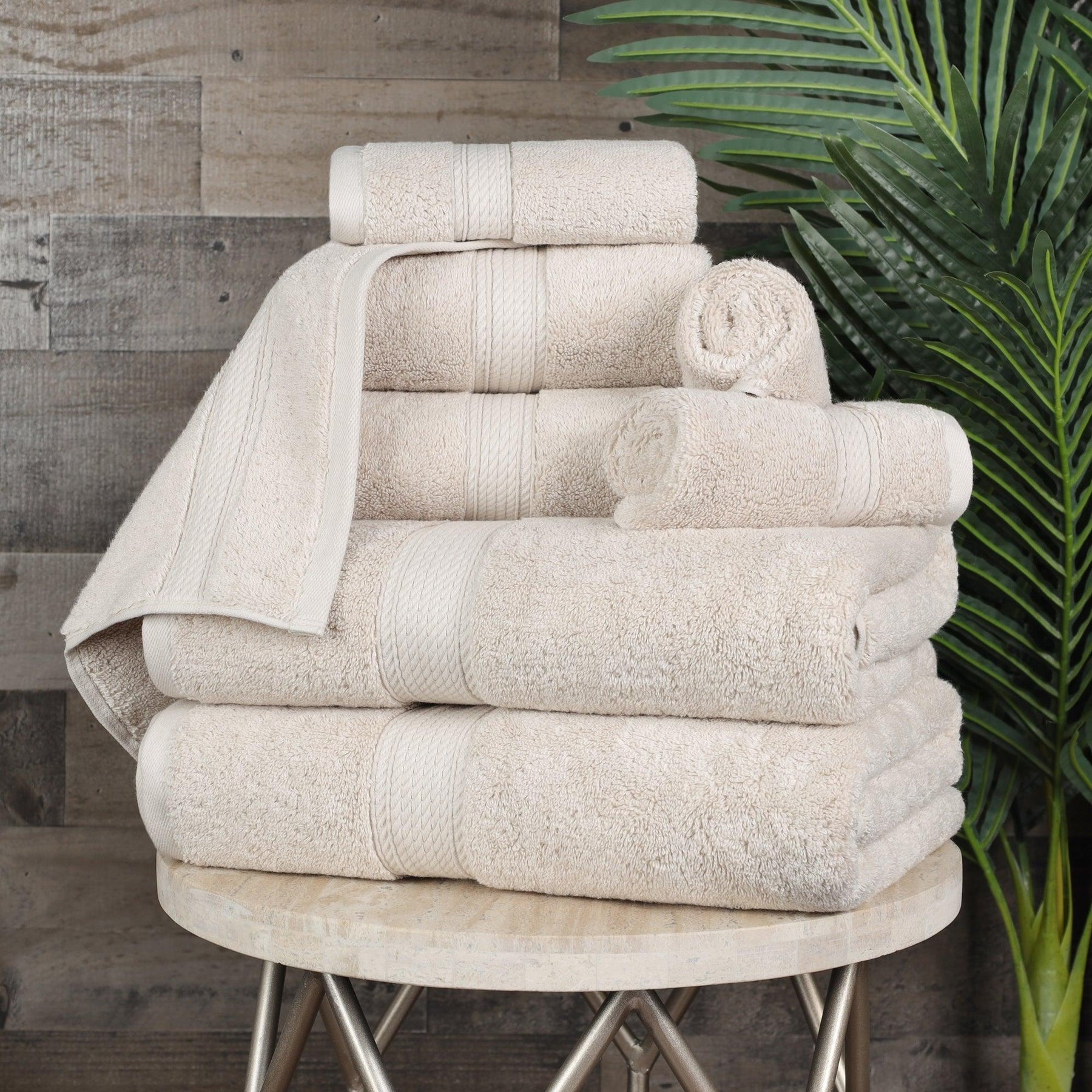 Egyptian Cotton Heavyweight 8 Piece Towel Set