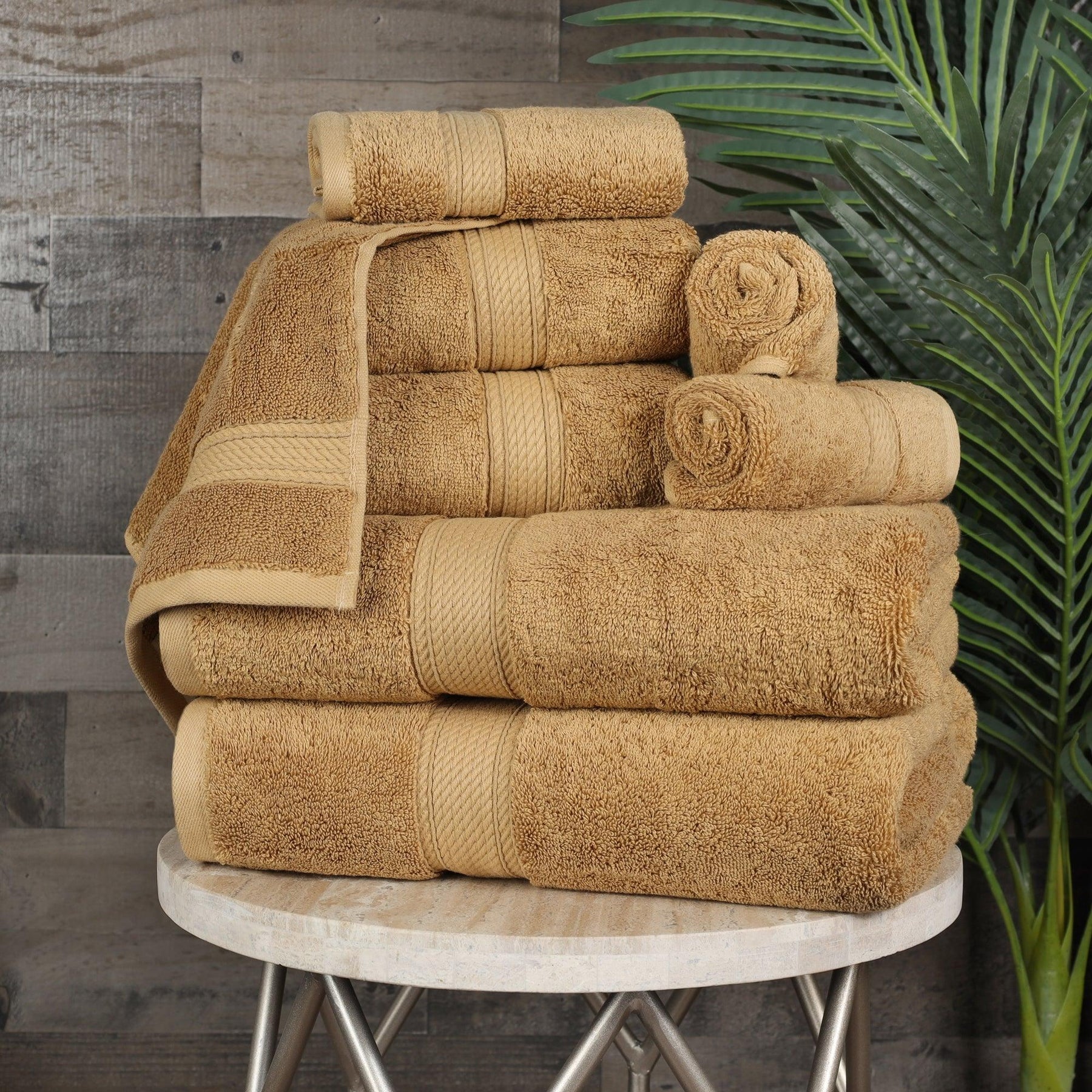Egyptian Cotton Heavyweight 8 Piece Towel Set