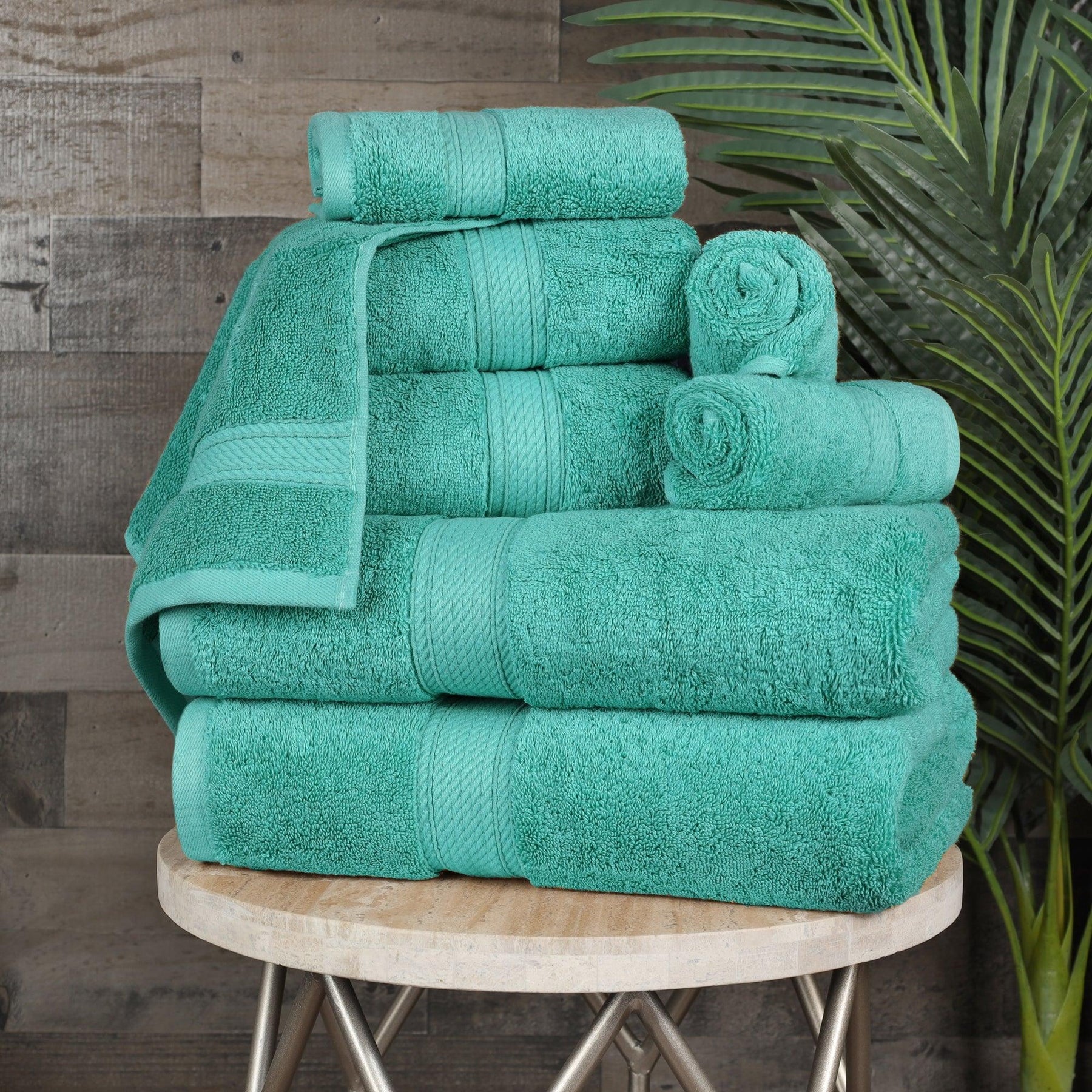 Egyptian Cotton Heavyweight 8 Piece Towel Set