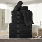 Madison Egyptian Cotton Plush Heavyweight 9 Piece Towel Set - Egyptian Cotton Towel Set by Superior Brand
