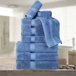Madison Egyptian Cotton Plush Heavyweight 9 Piece Towel Set - Egyptian Cotton Towel Set by Superior Brand