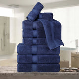 Madison Egyptian Cotton Plush Heavyweight 9 Piece Towel Set - Egyptian Cotton Towel Set by Superior Brand