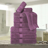 Madison Egyptian Cotton Plush Heavyweight 9 Piece Towel Set - Egyptian Cotton Towel Set by Superior Brand