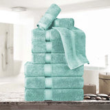 Madison Egyptian Cotton Plush Heavyweight 9 Piece Towel Set - Egyptian Cotton Towel Set by Superior Brand