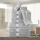 Madison Egyptian Cotton Plush Heavyweight 9 Piece Towel Set - Egyptian Cotton Towel Set by Superior Brand