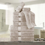 Madison Egyptian Cotton Plush Heavyweight 9 Piece Towel Set - Egyptian Cotton Towel Set by Superior Brand