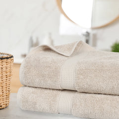Madeline Egyptian Cotton Bath Towels - Plush Bath Sheet Set of 2