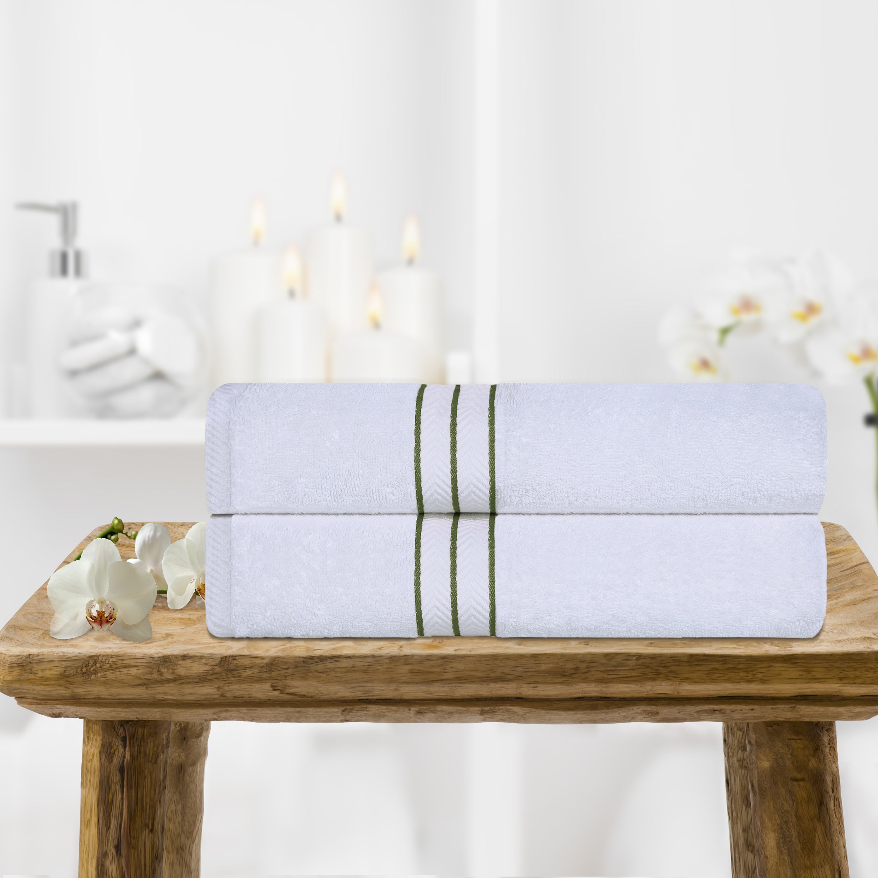 Hotel Turkish Cotton Plush Bath Towel Set
