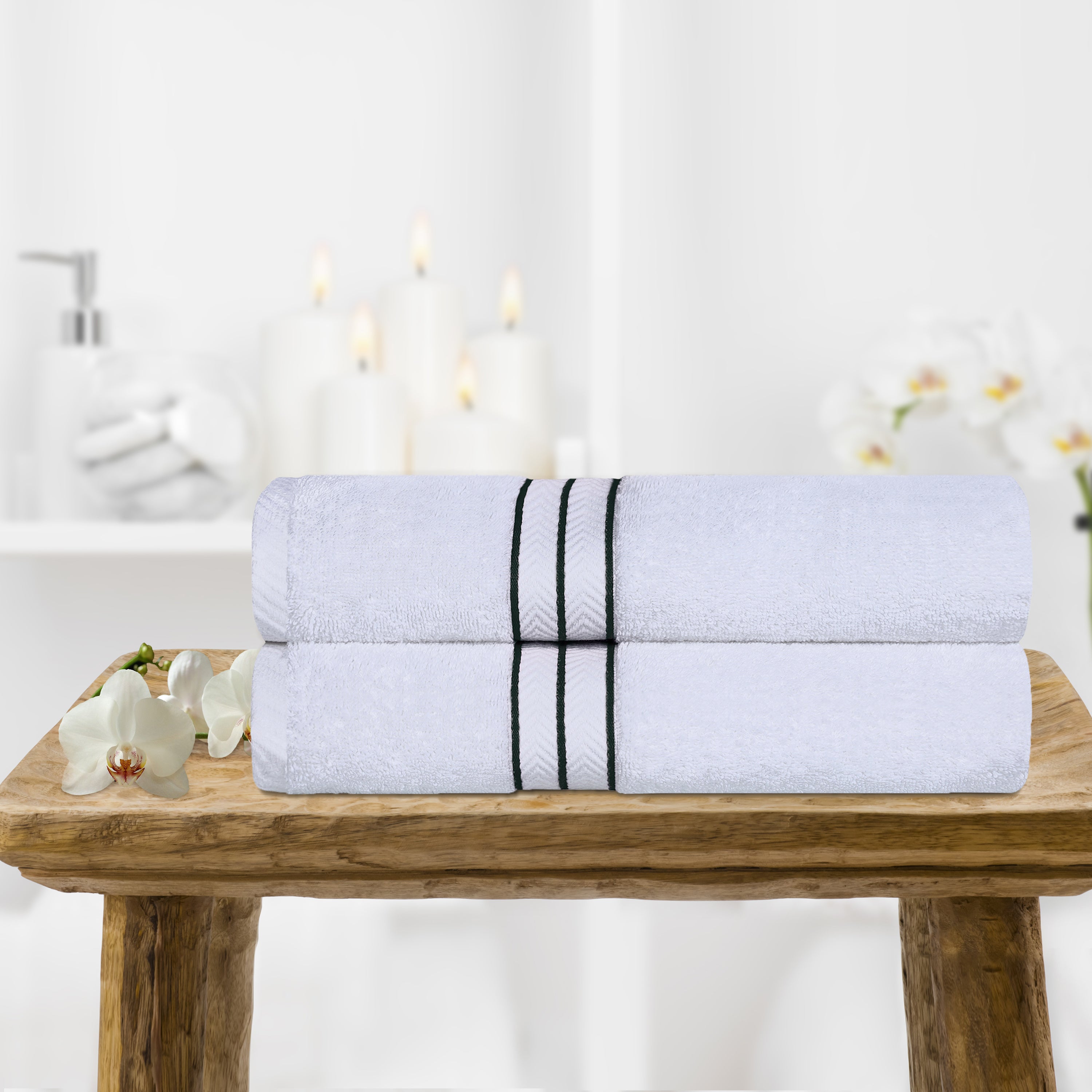 Hotel Turkish Cotton Plush Bath Towel Set