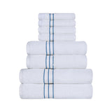Turkish Cotton Heavyweight Plush 8 Piece Towel Set