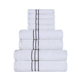 Turkish Cotton Heavyweight Plush 8 Piece Towel Set