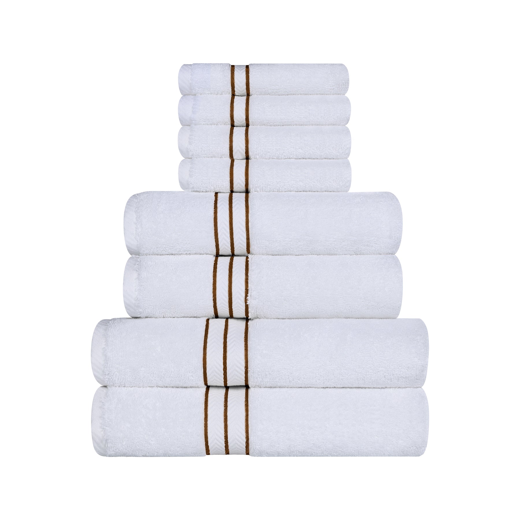 Ultra-Plush Turkish Cotton Hotel Collection Super Absorbent Solid Luxury Bathroom Set - Toast
