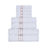 Turkish Cotton Heavyweight Plush 8 Piece Towel Set