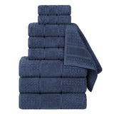 Napa Zero Twist Cotton Solid Waffle Honeycomb 9 Piece Towel Set - Towel Set by Superior Brand