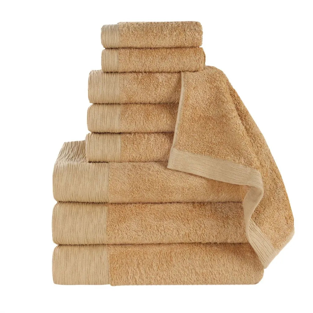 Rayon from Bamboo Eco-Friendly Fluffy Soft Solid 9 Piece Towel Set - Towel Set by Superior Brand