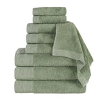Rayon from Bamboo Eco-Friendly Fluffy Soft Solid 9 Piece Towel Set - Towel Set by Superior Brand
