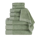 Rayon from Bamboo Eco-Friendly Fluffy Soft Solid 9 Piece Towel Set - Towel Set by Superior Brand