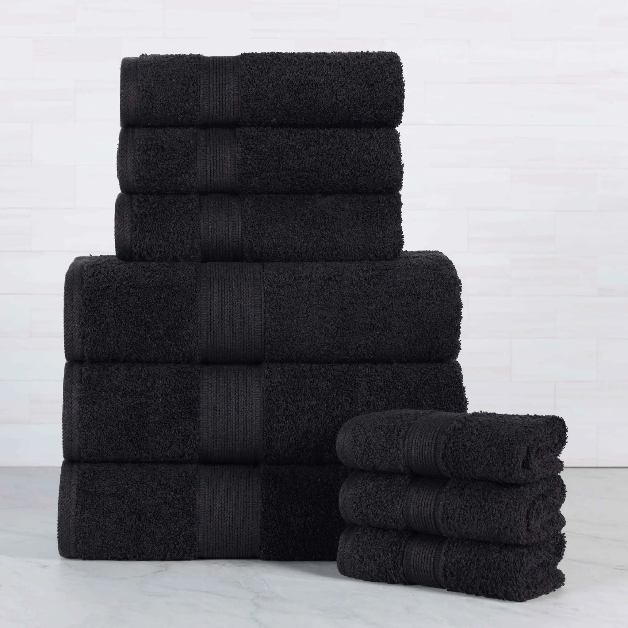 Oregon Organic Cotton Medium Weight Solid 9-Piece Towel Set - Towel Set by Superior Brand