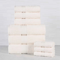 Oregon Organic Cotton Medium Weight Solid 9-Piece Towel Set - Towel Set by Superior Brand