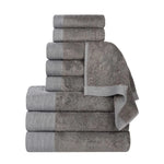 Rayon from Bamboo Eco-Friendly Fluffy Soft Solid 9 Piece Towel Set - Towel Set by Superior Brand
