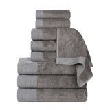 Rayon from Bamboo Eco-Friendly Fluffy Soft Solid 9 Piece Towel Set - Towel Set by Superior Brand