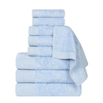 Rayon from Bamboo Eco-Friendly Fluffy Soft Solid 9 Piece Towel Set - Towel Set by Superior Brand