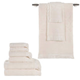Rolla Cotton Geometric Jacquard Plush Soft Absorbent 9 Piece Towel Set - Towel Set by Superior Brand